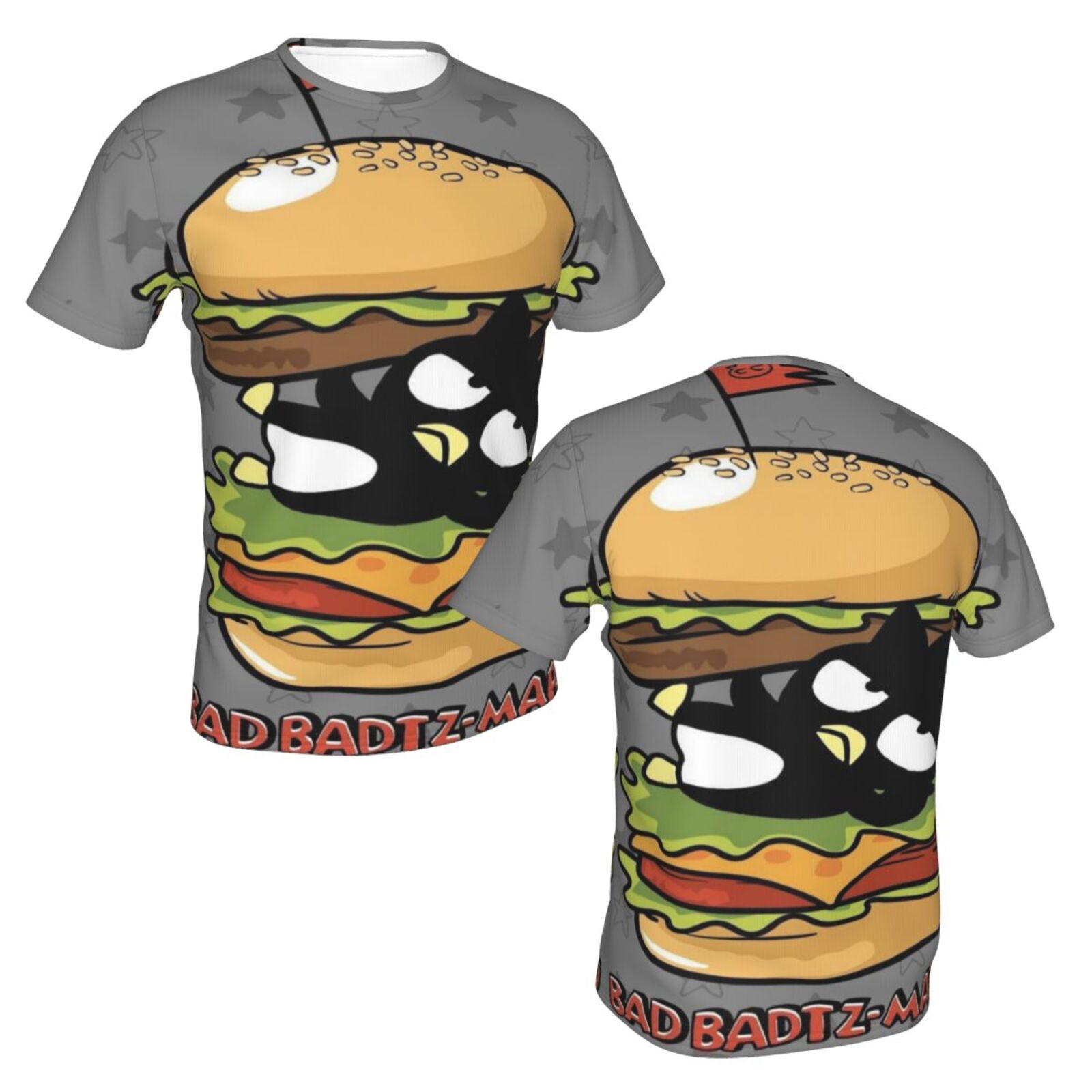Unisex Badtz Maru T Shirts 3D Printed Short Sleeve Shirts Casual Graphics Tees For Adult Men Women